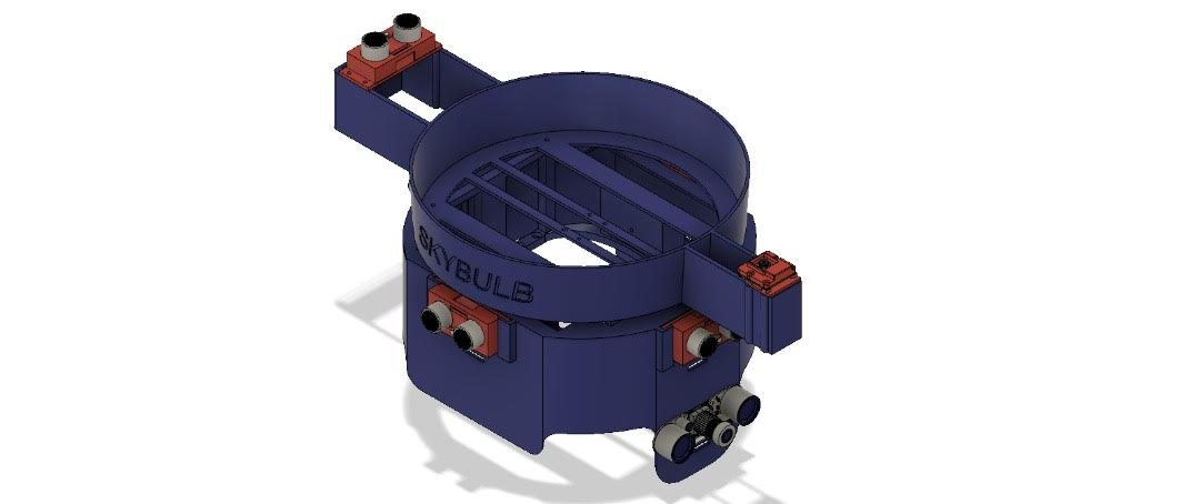 Fusion 360 render of the SkyBulb docking head